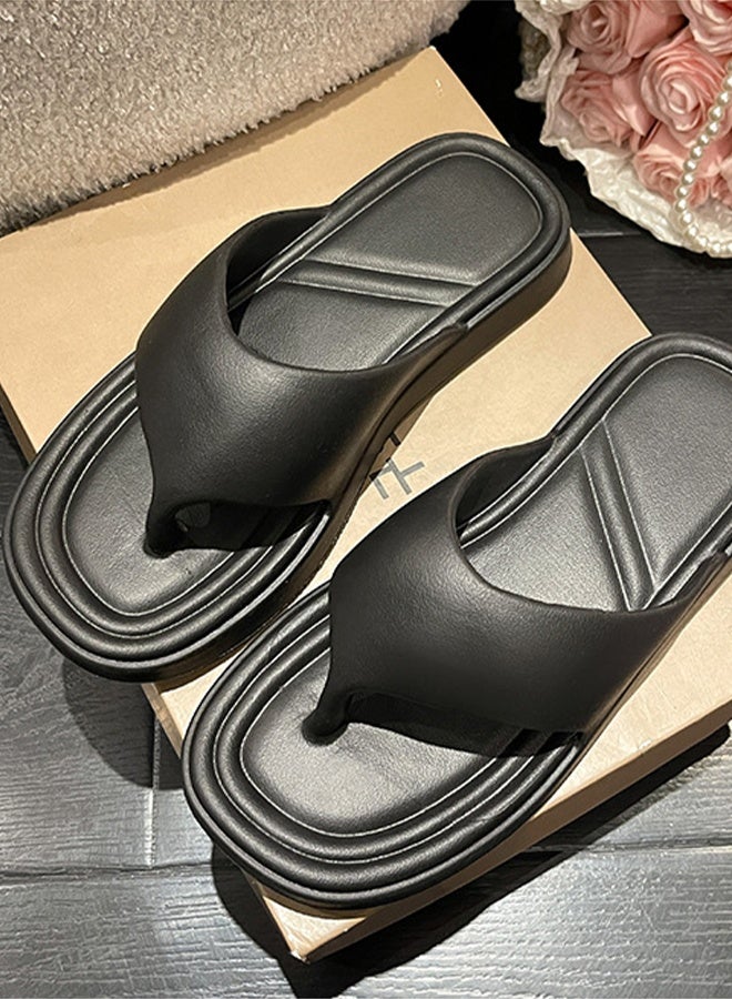 DUNISO Flip Flops for Men and Women Quick Drying House Bedroom Slippers with Non-Slip Soft Slippers Open Toe Beach Slipper for Spa Bath Pool Gym House Sandals for Indoor & Outdoor - Image 5