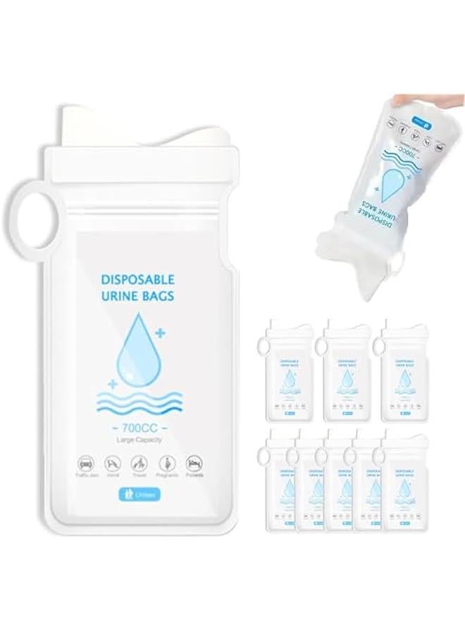 بي دبليو اس جاي كيس لة للاستعمال مرة ة، كيس محمول اوا سعة 700 مل للتخييم والازدحام المروري، كيس ول محمول للسفر والقيء للرجال والساء والاطفال والمرضى عوة م 8 قطع - Image 1