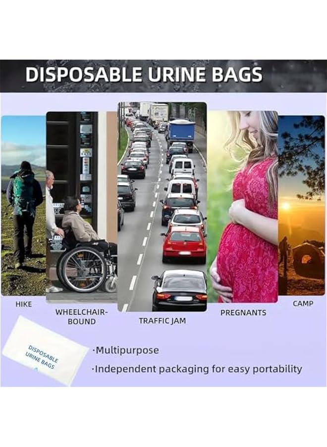 بي دبليو اس جاي كيس لة للاستعمال مرة ة، كيس محمول اوا سعة 700 مل للتخييم والازدحام المروري، كيس ول محمول للسفر والقيء للرجال والساء والاطفال والمرضى عوة م 8 قطع - Image 2