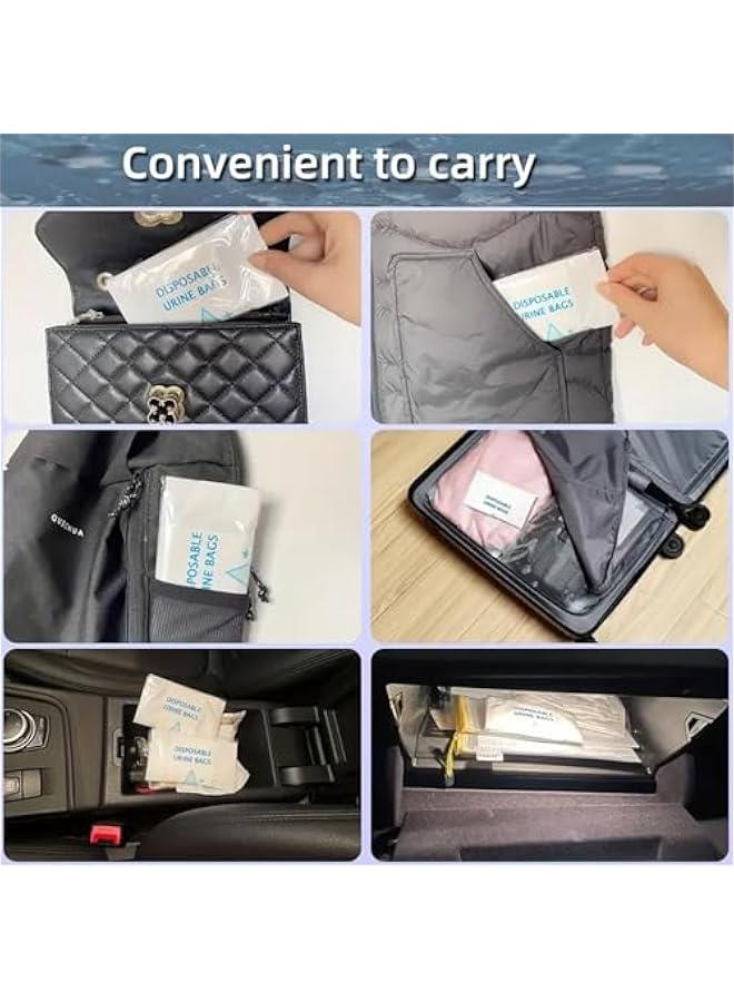 بي دبليو اس جاي كيس لة للاستعمال مرة ة، كيس محمول اوا سعة 700 مل للتخييم والازدحام المروري، كيس ول محمول للسفر والقيء للرجال والساء والاطفال والمرضى عوة م 8 قطع - Image 4