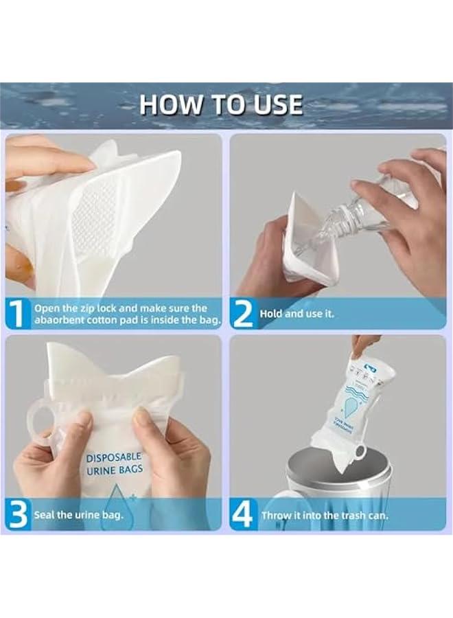 بي دبليو اس جاي كيس لة للاستعمال مرة ة، كيس محمول اوا سعة 700 مل للتخييم والازدحام المروري، كيس ول محمول للسفر والقيء للرجال والساء والاطفال والمرضى عوة م 8 قطع - Image 5