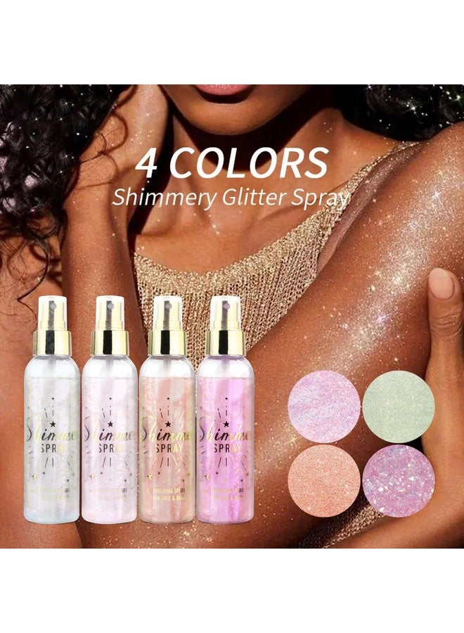 Sovoncare SOVONCARE Hair and Body Glitter Spray Instantly, Face Glitter Hairspray Body Shimmer Powder add Sparkly Shimmery Glow for Women Hair, Skin, Clothing Quick Drying, Non-Sticky 4.7 oz Pink - Image 2