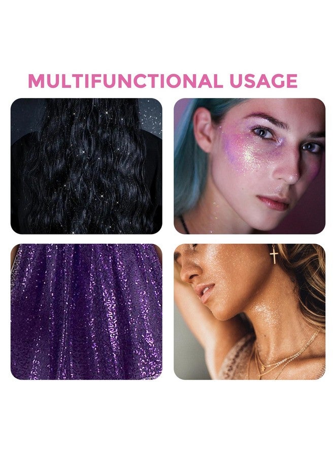 Sovoncare SOVONCARE Hair and Body Glitter Spray Instantly, Face Glitter Hairspray Body Shimmer Powder add Sparkly Shimmery Glow for Women Hair, Skin, Clothing Quick Drying, Non-Sticky 4.7 oz Pink - Image 3