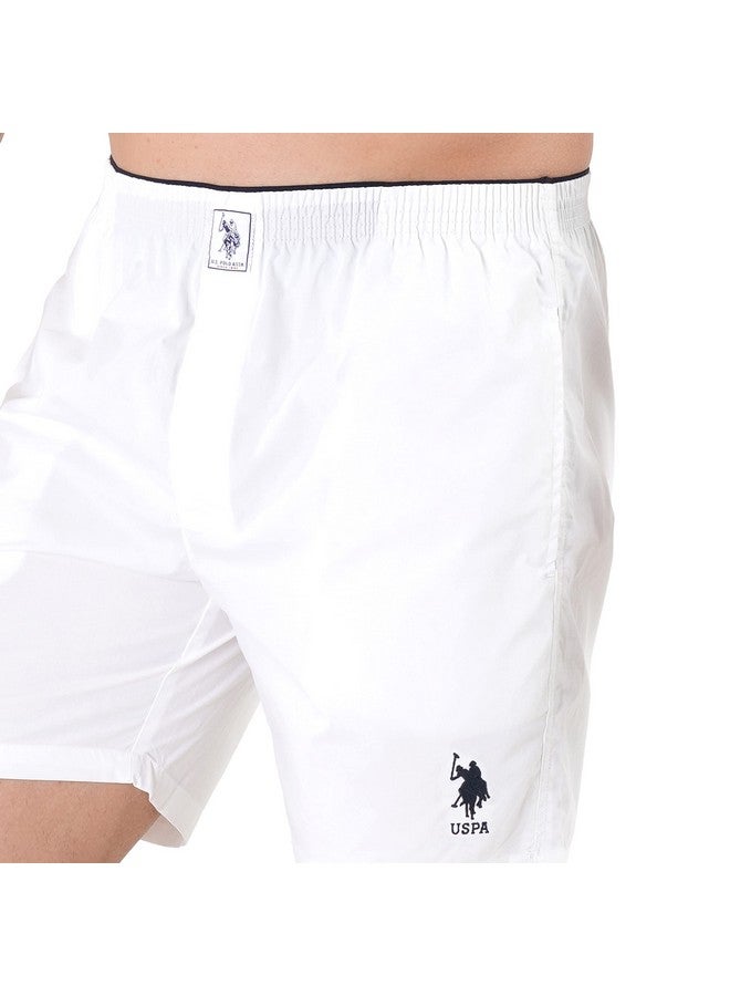 U.S. Polo Assn. Mens Pure Cotton Brushed Elastic I108 Boxers - Pack Of 1 (WHITE 2XL) - Image 5