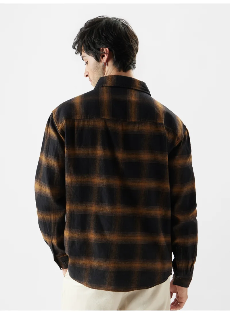 The Souled Store  The Souled Store Men Dark Topaz Checks And Stripes Multicolour Relaxed Shirts for Men | Best Price UAE