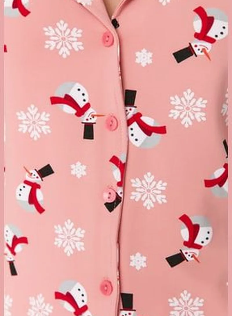 trendyol Multicolored Printed Knitted Pajamas Set THMAW21PT0775