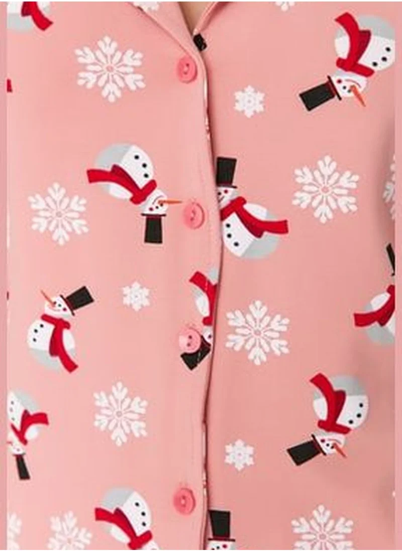 trendyol Multicolored Printed Knitted Pajamas Set THMAW21PT0775