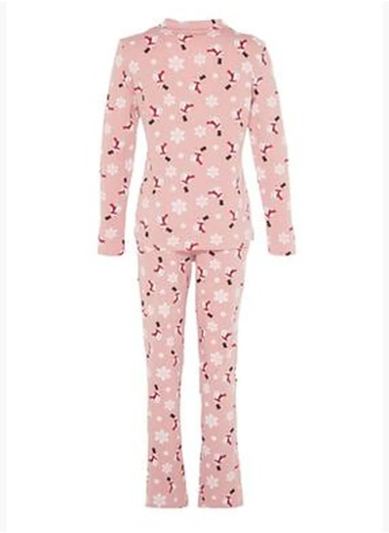 trendyol Multicolored Printed Knitted Pajamas Set THMAW21PT0775