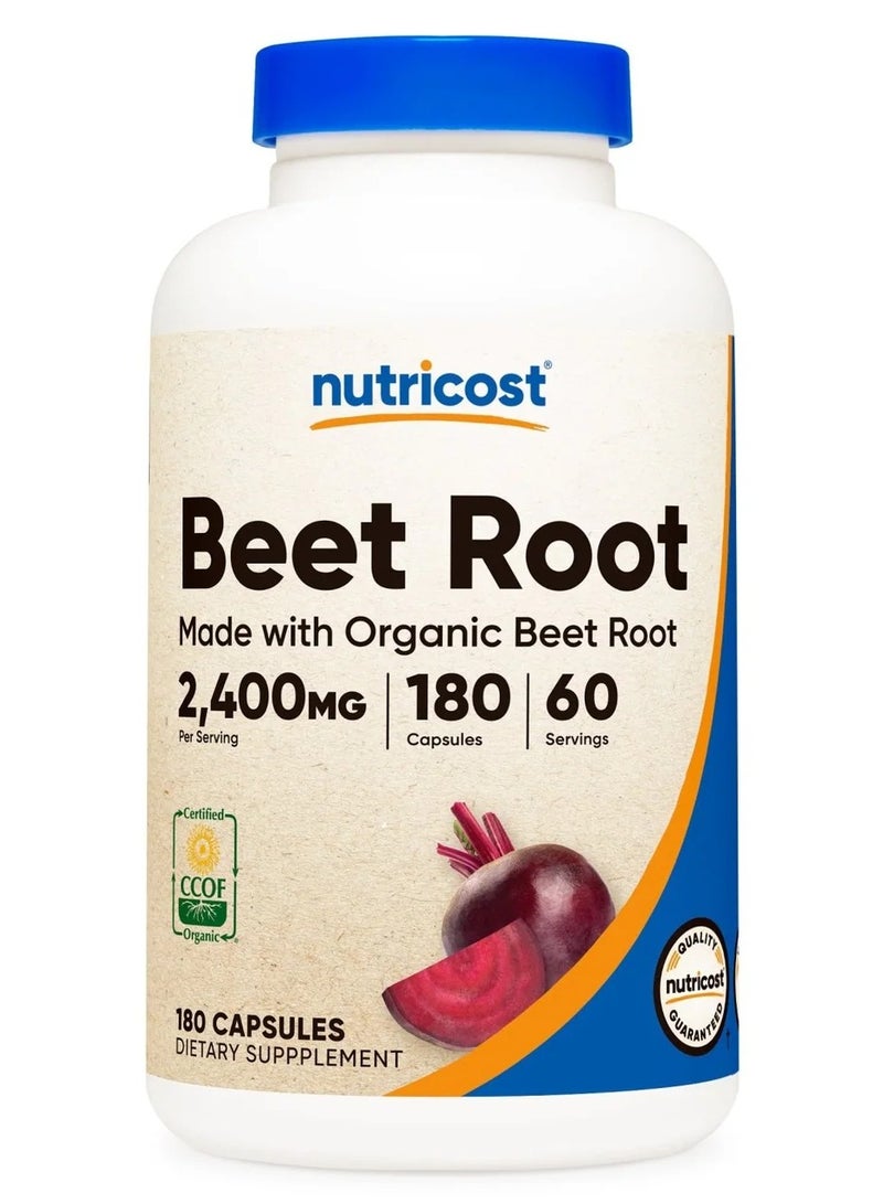 Nutricost جذر الشمندر 2400 ملغ، مكمل غذائي - 180 كبسولة - Image 4