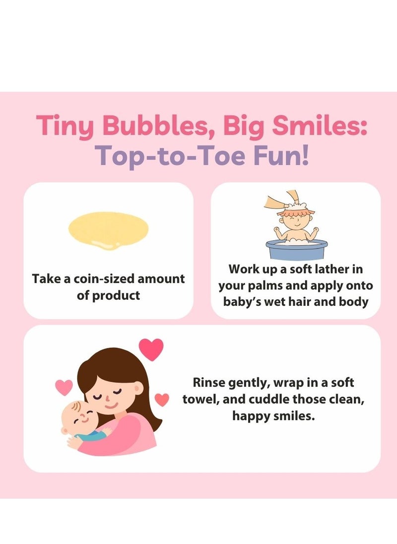 Earthbaby - Top To Toe Baby Wash For Hair And Body With Natural Origin, Tear Free, Sulphates & Fragrance Free Enriched With Coconut, Licorice, Aloe Vera 275ml - Image 1