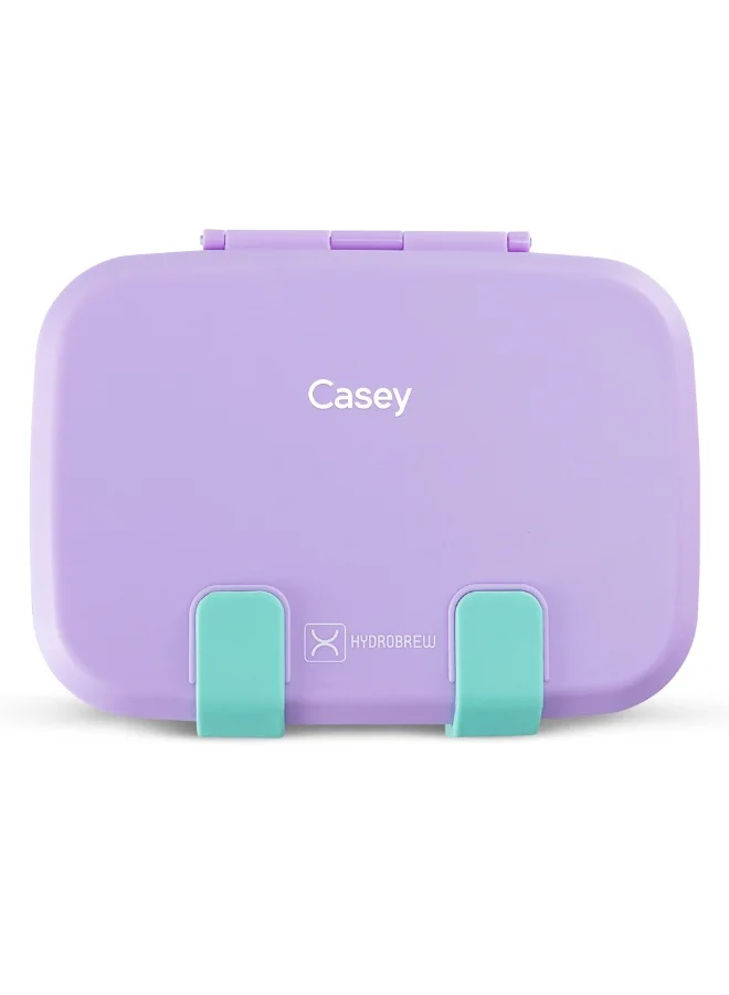 Hydrobrew Hydrobrew Personalized Steel Core Bento Stainless Steel Lunch Box – 839ml, 2 Compartment-Orchid Mist