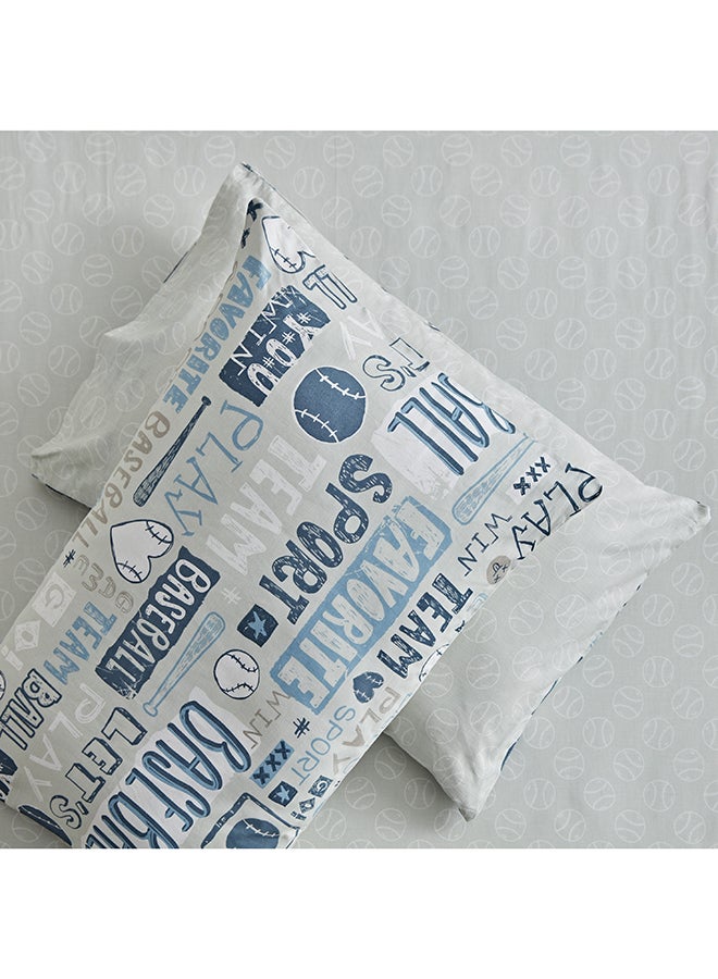 Home Box Arcade Win Win Kapas 2-Piece Cotton Pillow Cover Set - 50x75 cm  - Image 5