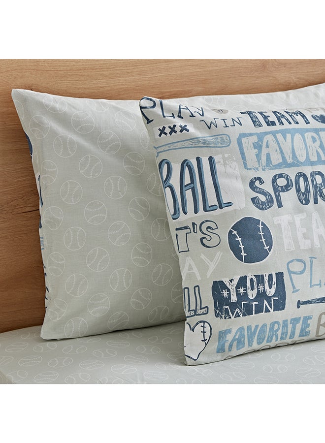 Home Box Arcade Win Win Kapas 2-Piece Cotton Pillow Cover Set - 50x75 cm  - Image 3