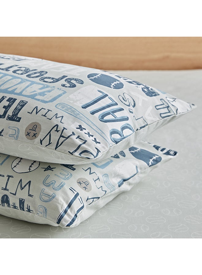 Home Box Arcade Win Win Kapas 2-Piece Cotton Pillow Cover Set - 50x75 cm  - Image 4