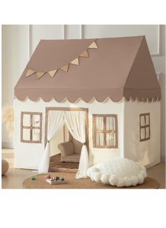 XICEN Boys Girls Play Tent Game House Playhouse with Mat and Lights Kids Indoor Outdoor Activity Center  - Image 1