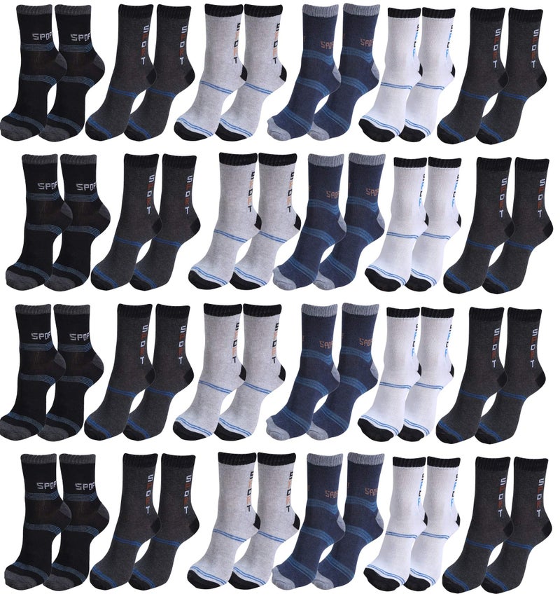 Zacharias Men's Cotton Ankle Socks (Multicolour; Free Size) - Pack of 24 Pair - Image 5