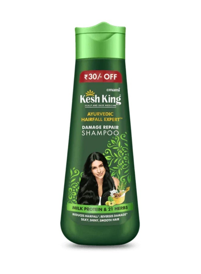 Kesh KingEmami Scalp and Hair Medicine Ayurvedic Hairfall Expert Damage Repair Shampoo, Milk Protein &21 Herbs 200m