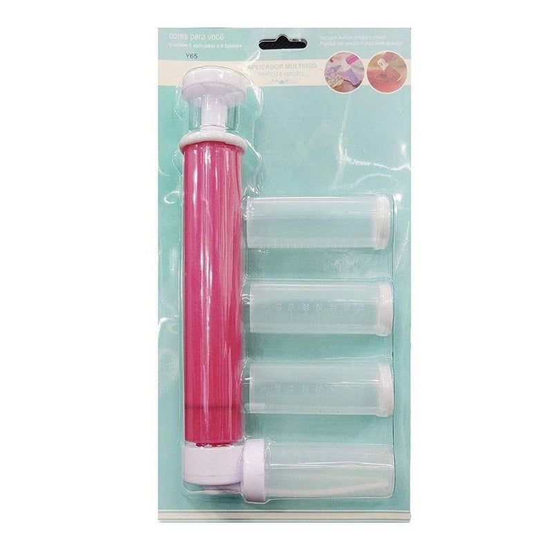 HOMEBAKERS MART HOMEBAKERS MART Plastic Cake Shimmer Pump Manual Airbrush Pump for Decorating Cake Cupcake Dessert and Chocolates