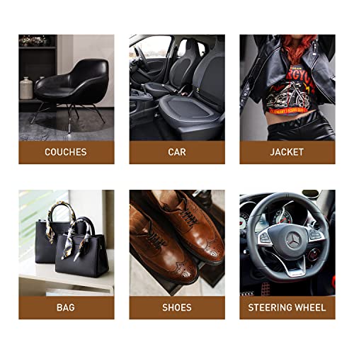 ARTME Acrylic Leather Paint Set, 20 Colors x 30ml Acrylic Leather Dye Kit Perfect for Shoes, Sneakers, Jackets, Sofa, and Car Seat - Image 5