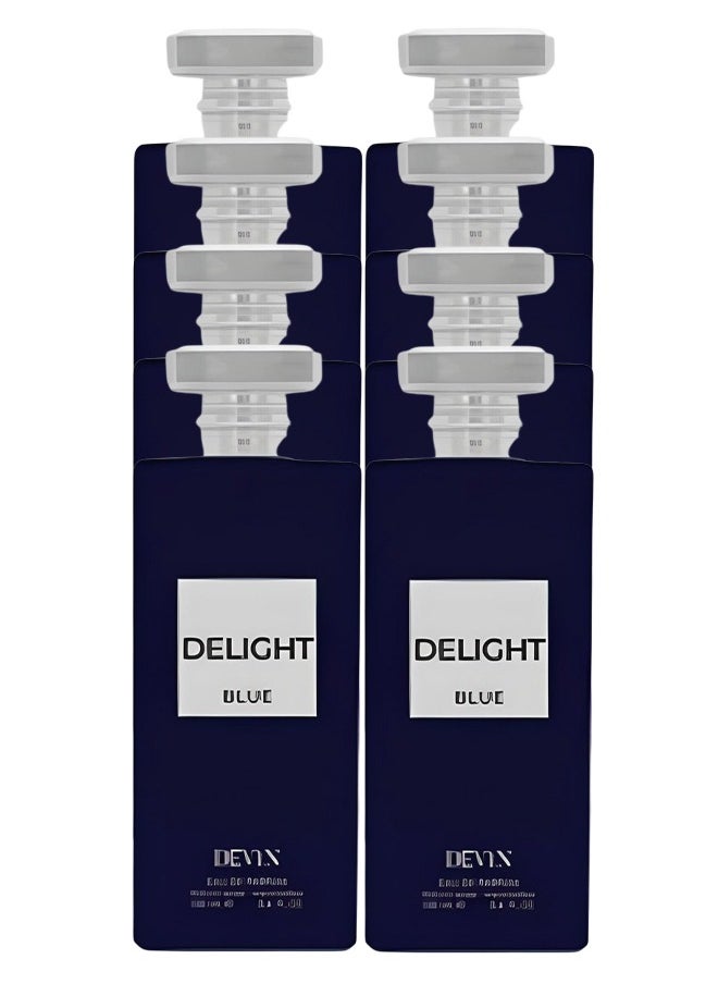 DEVIN - 8 Pieces Delight Blue Perfume For Men 100ml EDP - Image 1