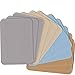 ZEFFFKA ZEFFFKA Premium Quality Fabric Iron-on Patches Inside & Outside Strongest Glue 100% Cotton Blue Gray Beige Brown Repair  - Image 2