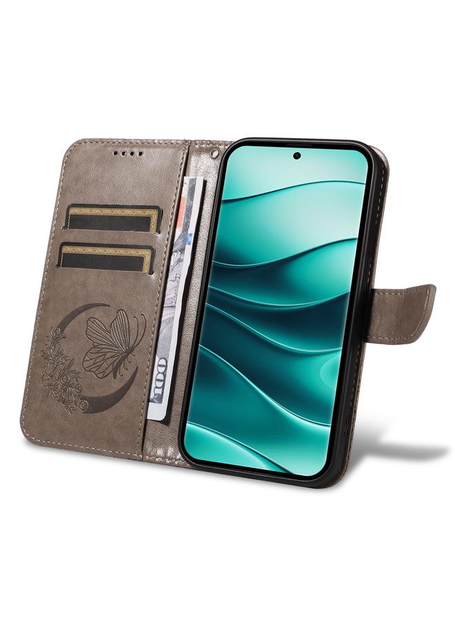 إيروريكس جراب لهاتف Redmi Note 14 Pro / 14 Pro+ 5G جراب هاتف جلدي منقوش بنقشة فراشة ذيل السنونو - Image 5