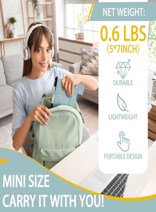 Feifeiya 6 Sides Dry Erase Notebook Portable Whiteboards Notebook Small Reusable College Ruled Lined Board Folding Mini Travel Dry Erase White Board for Office Study(Haze Blue,A6: 5 x 7 Inches) - Image 4