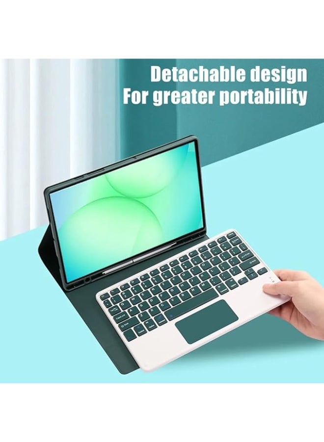 Arabic and English Keyboard Compatible with Samsung Galaxy Tab A11 Plus 11 Inch 2025 (SM-X230/X235/X236B) Backlight Multi-Touch Keyboard Flip Case - Image 2