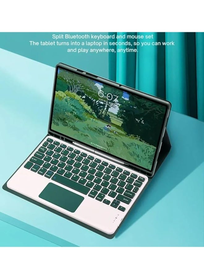 Arabic and English Keyboard Compatible with Samsung Galaxy Tab A11 Plus 11 Inch 2025 (SM-X230/X235/X236B) Backlight Multi-Touch Keyboard Flip Case - Image 4