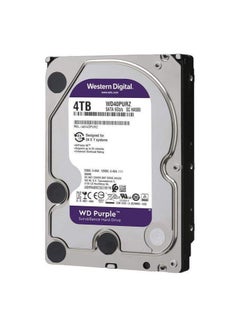 Western Digital WD 4TB 3.5-inch SATA Purple hard drive for surveillance systems delivers reliable performance for storing continuous data from surveillance cameras with high transfer speeds and long-lasting reliability. 