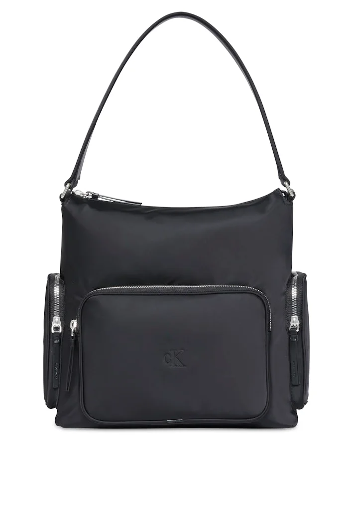 CALVIN KLEIN Casual Pocket Nylon Satchel