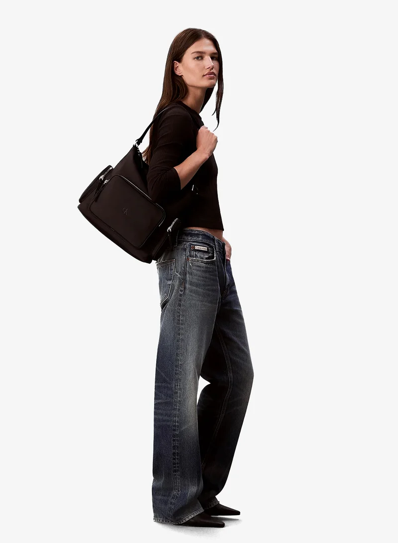 CALVIN KLEIN Casual Pocket Nylon Satchel