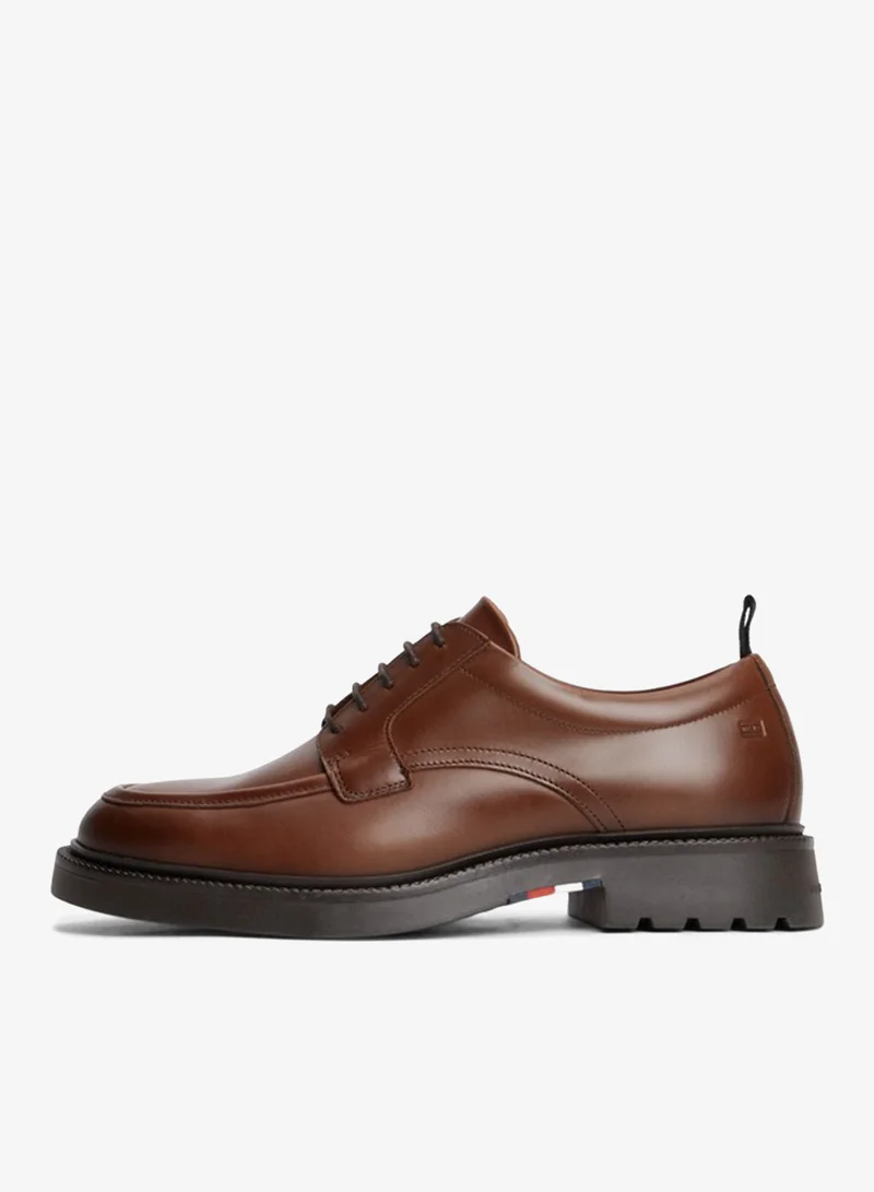Tommy Hilfiger Leather Debossed Flag Derby Shoes