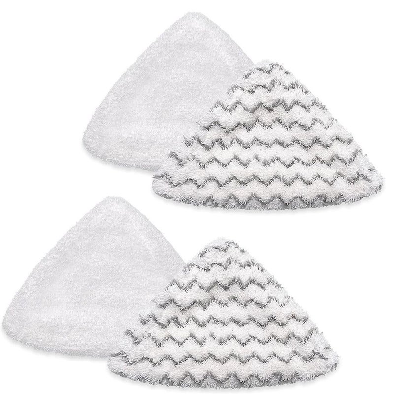 Planially 4Pack Replacement Steam Mop Pads Compatible with Bissel Bissell PowerEdge and PowerForce LiftOff Steam Mop 2078 2165 20781 Washable Reusable Replacement Mop Pads 2 Soft 2 Scrubby 