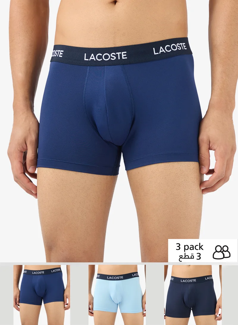 LACOSTE 3 pack Microfiber Trunks