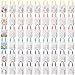 Vincreem 54 Pcs Coloring Goodie Bags with 60 Pcs Colorful Markers Non Woven Color Your Own Reusable Party Favor Bags for Christmas Classroom DIY Crafts Supplies 6 Styles - Image 2