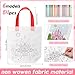Vincreem 54 Pcs Coloring Goodie Bags with 60 Pcs Colorful Markers Non Woven Color Your Own Reusable Party Favor Bags for Christmas Classroom DIY Crafts Supplies 6 Styles - Image 4