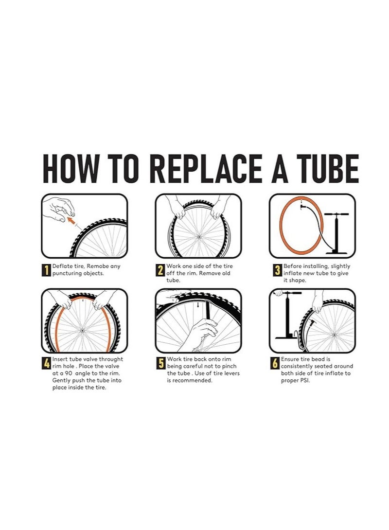 إطار داخلي للدراجات نايجر عريض - أسود، يناسب جميع المقاسات - مطاط بوتيل مقاوم للانفجار - مناسب للدراجات الجبلية، الرياضية، ودراجات التضاريس - Image 4
