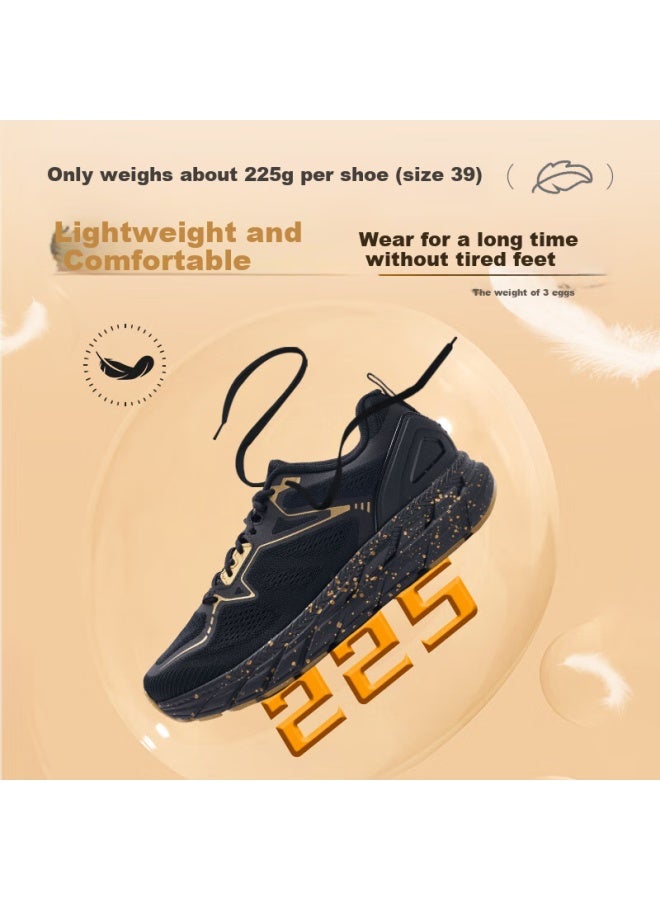 Outdoor Agent Outdoor Special Forces R11 Shock Absorbing Running Shoes Jogging Shoes Shock Absorbing Breathable Jumping Rope Jumping Exercise Shoes Men And Women Lightweight Sports Shoes Black Gold 38 - Image 4