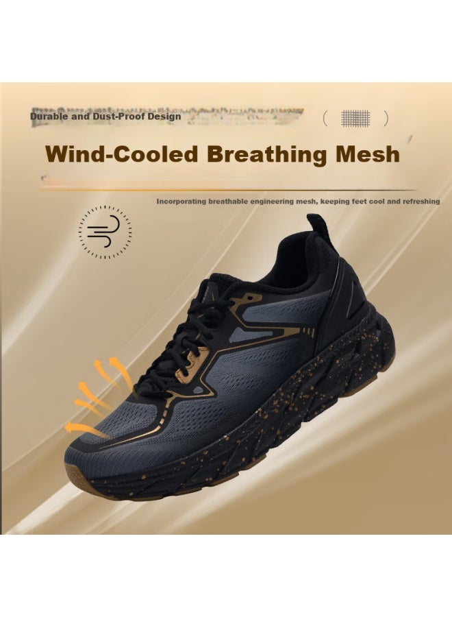 Outdoor Agent Outdoor Special Forces R11 Shock Absorbing Running Shoes Jogging Shoes Shock Absorbing Breathable Jumping Rope Jumping Exercise Shoes Men And Women Lightweight Sports Shoes Black Gold 38 - Image 3
