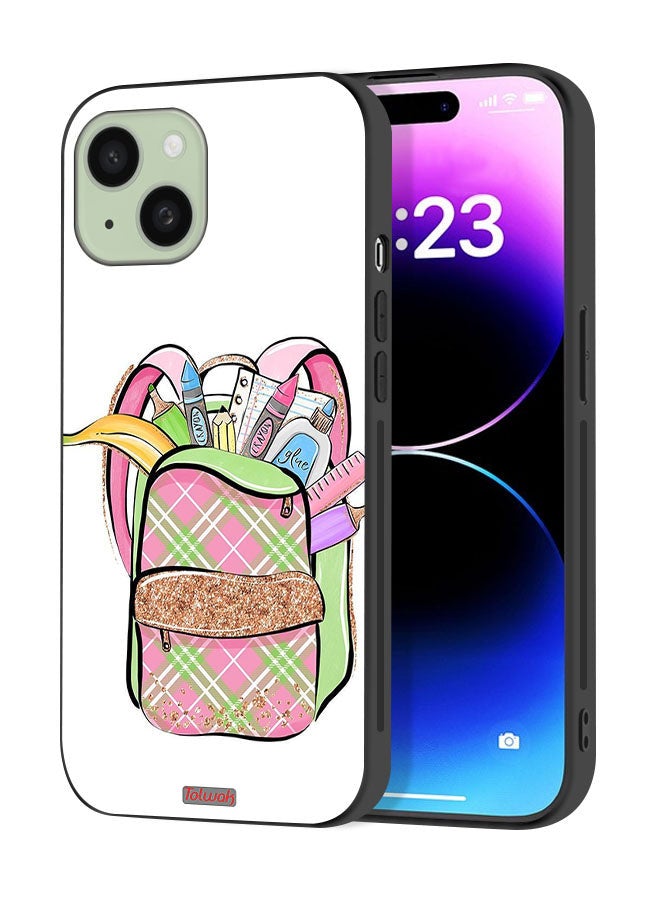 Tolwak Apple iPhone 15 Plus Protective Case Cover Unicorn Girl Bag - Image 1