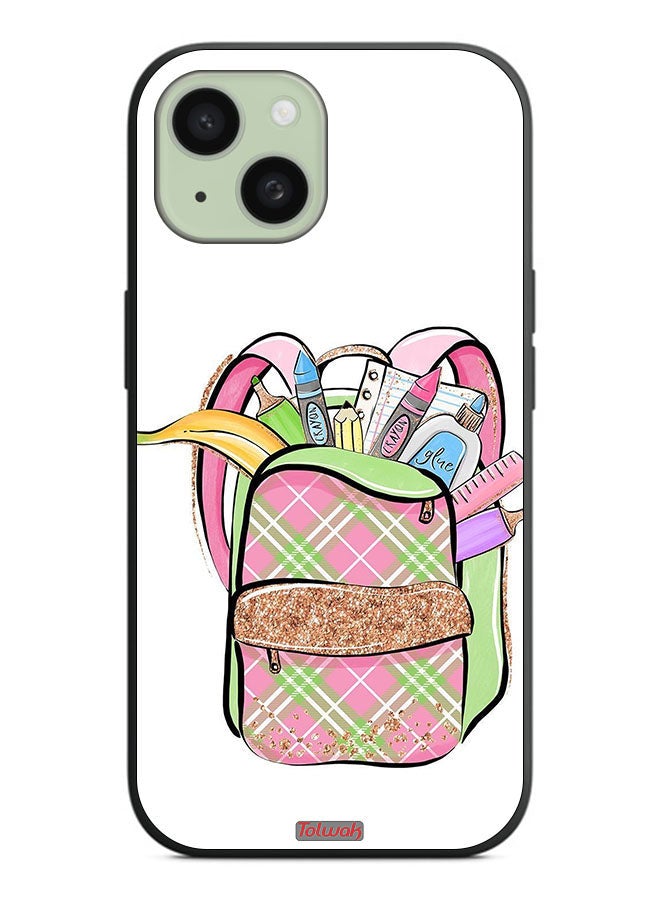 Tolwak Apple iPhone 15 Plus Protective Case Cover Unicorn Girl Bag - Image 2