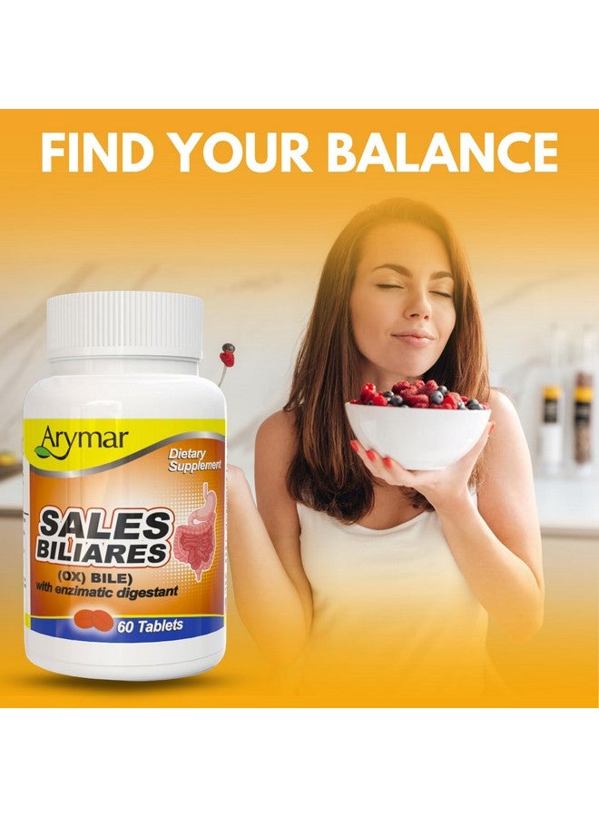 Arymar Sales Biliares Ox Bile with Digestive Enyzmes 60 Tabs - Image 5