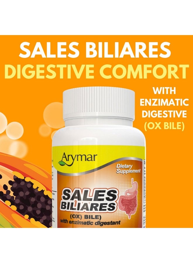 Arymar Sales Biliares Ox Bile with Digestive Enyzmes 60 Tabs - Image 2