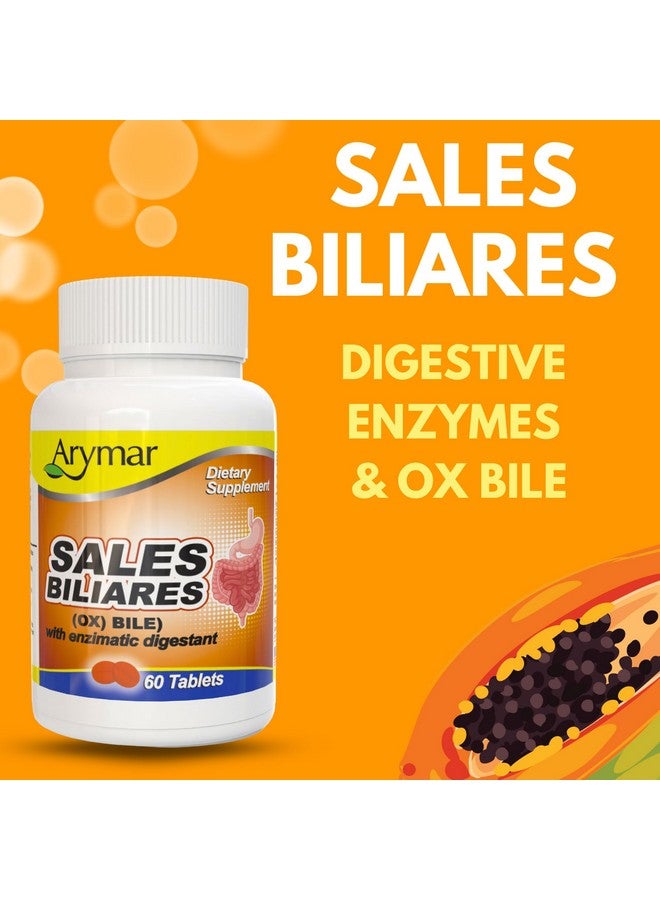 Arymar Sales Biliares Ox Bile with Digestive Enyzmes 60 Tabs - Image 3