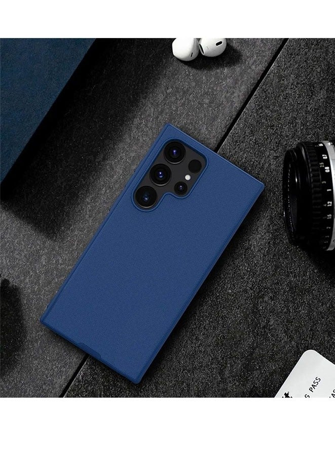 Muyixin حافظة لهاتف سامسونج جالكسي S24 الترا، غطاء خلفي واقي من مادة TPU من نيلكين سوبر فروستيد شيلد (أزرق) - Image 3