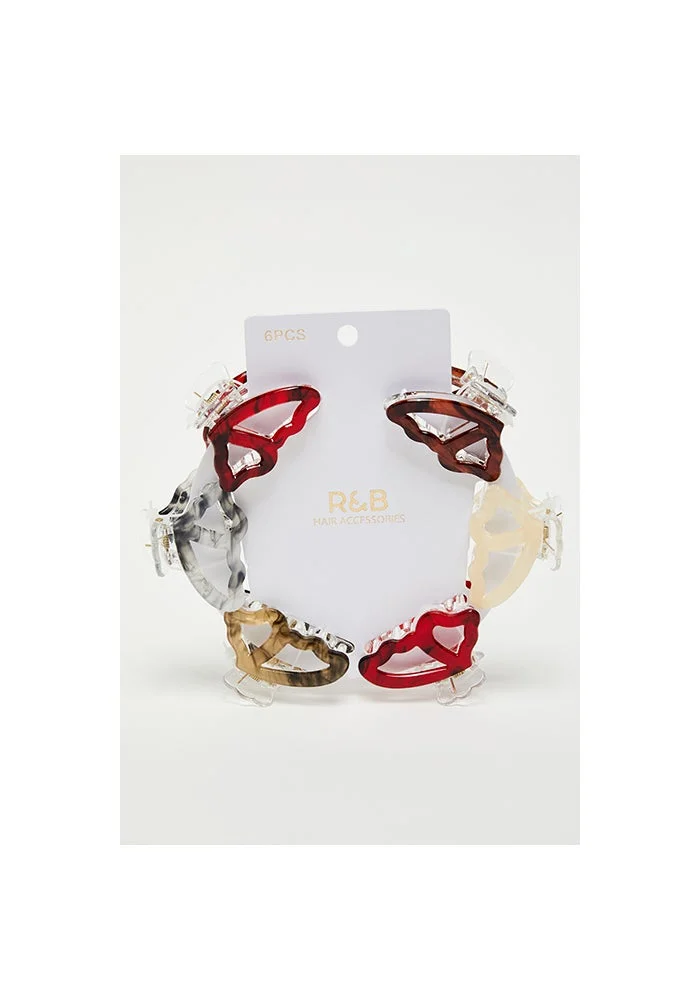 R&b  6 Pack Claw Clips for Women | Best Price UAE