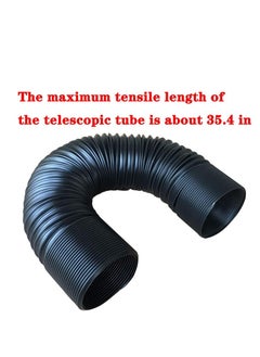 Generic Universal Induction Pipe Hose Kit Intake Air Filter, Universal Car 3" Carbon Fibre Cold Air Filter Feed Enclosed Intake Induction Pipe Hose Kit  - Image 5