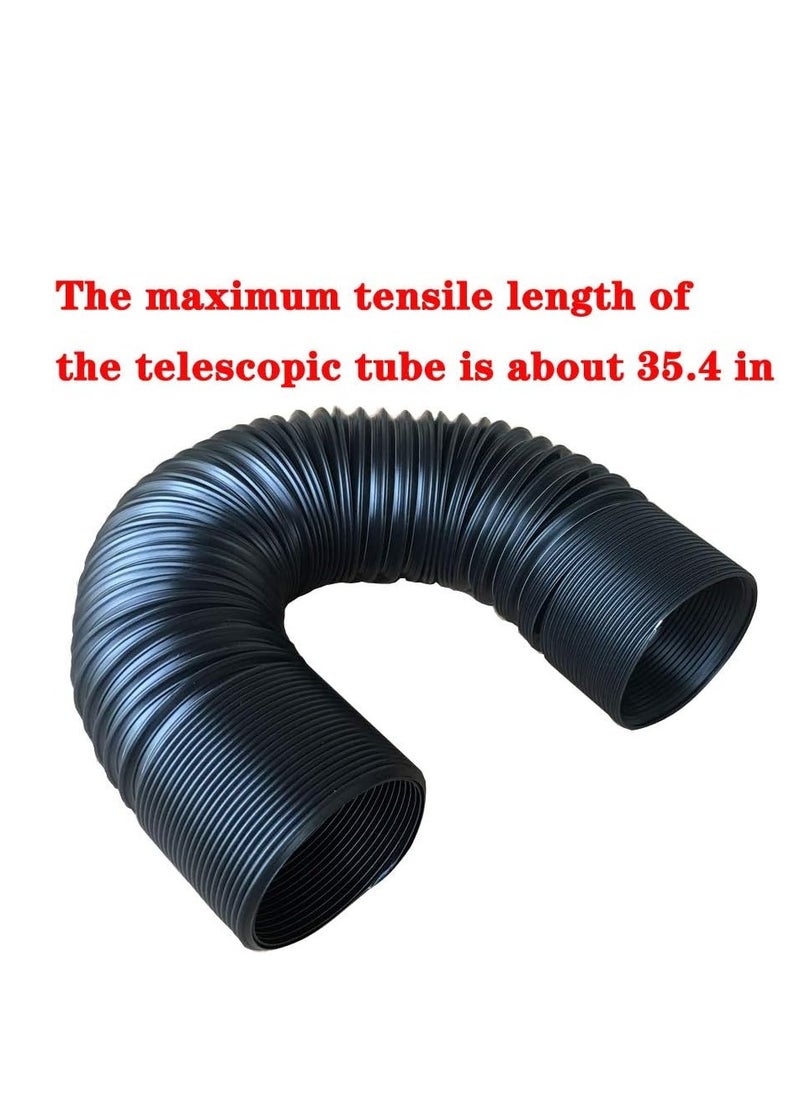 Generic Universal Induction Pipe Hose Kit Intake Air Filter, Universal Car 3" Carbon Fibre Cold Air Filter Feed Enclosed Intake Induction Pipe Hose Kit  - Image 5