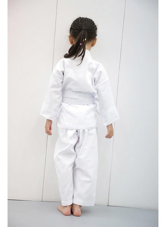 FLKKY Karate Uniform for Kids Adults Students with Belt Lightweight Student Karate Gi Sets Martial Arts Sports Karate suit, White, 1 - Image 4